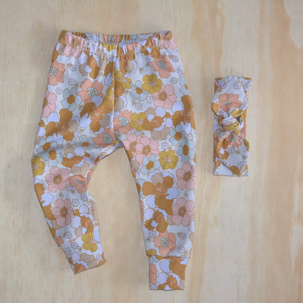 Leggings -  Pastel Retro Floral