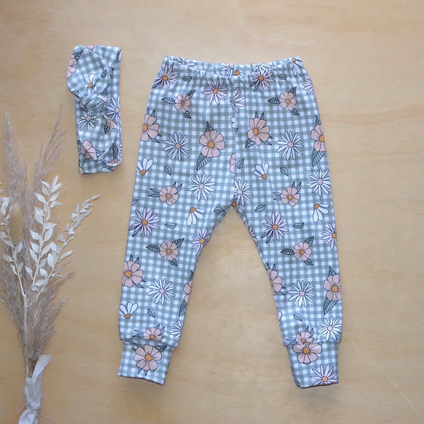 Leggings -  Gingham floral