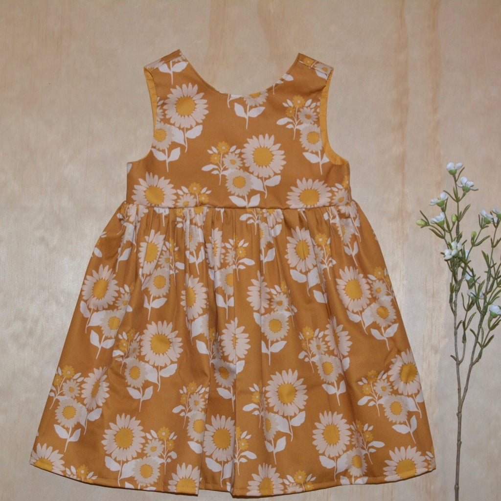 Tea Dress - Retro Sunflower