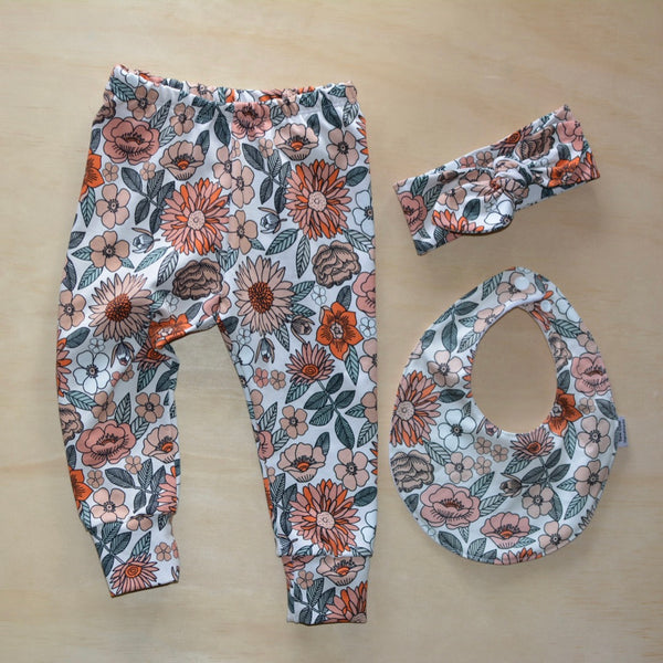 Leggings -  Retro Garden Floral