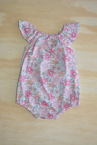 Romper - Pretty pink flowers