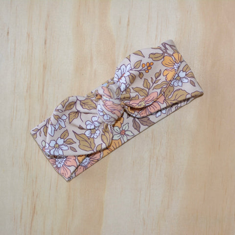 Top Knot Headband - Winter Florals
