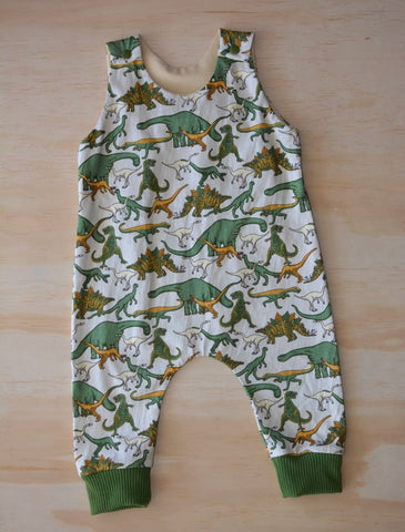 Winter romper - Dino family Cream