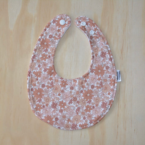 Bib - Tan Florals