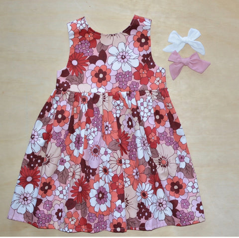 Tea Dress - Retro  Red