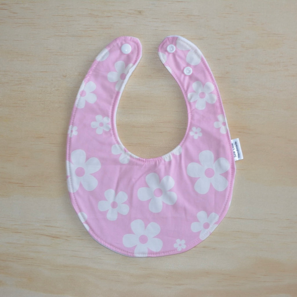 Bib -  Large Pink Flower