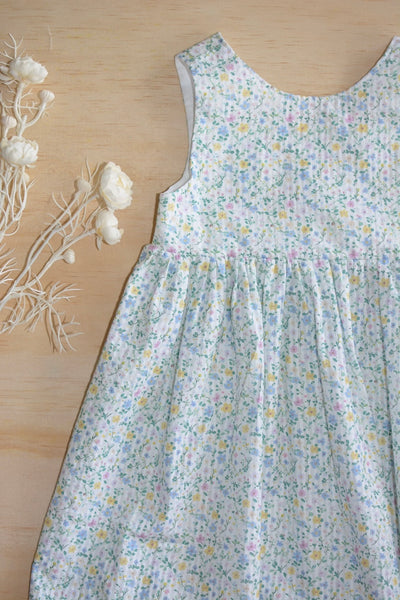 Tea Dress -Mini Blue Florals