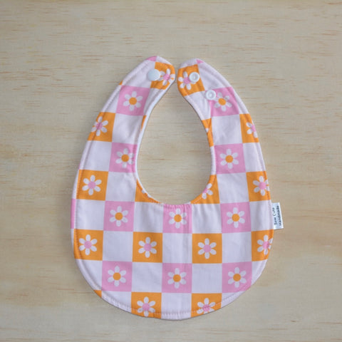 Bib -  Pink & Orange floral