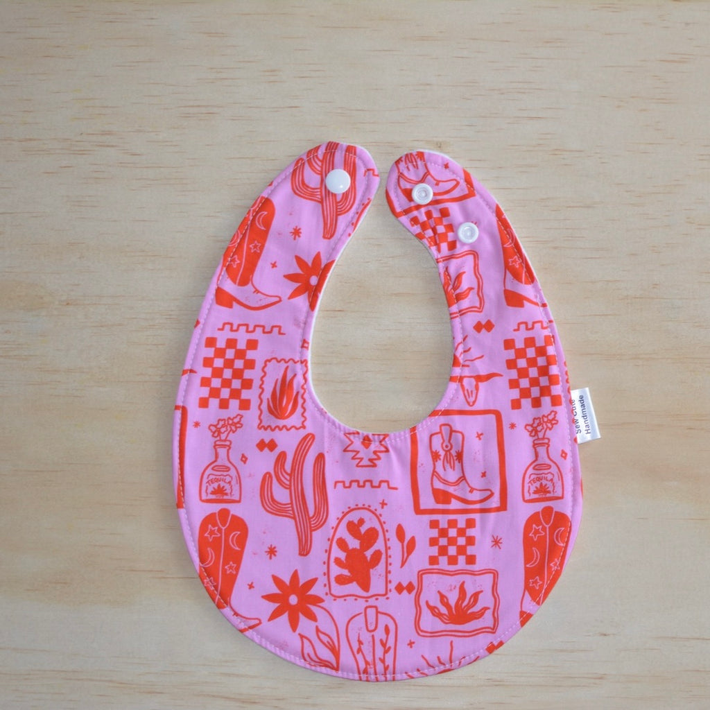 Bib -  Pink  Western