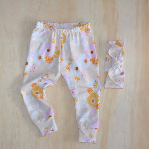 Leggings -  Yellow Garden Floral