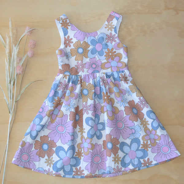 Tie back Bow Dress - Darby floral