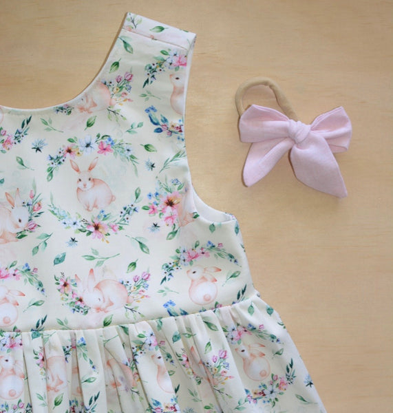 Tea Dress - Yellow Bunny